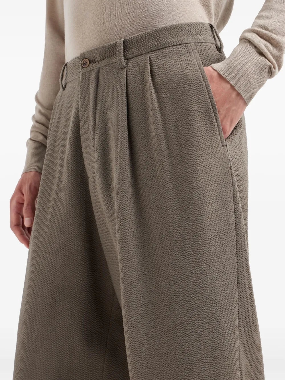 PLEAT-DETAIL TROUSERS - 5