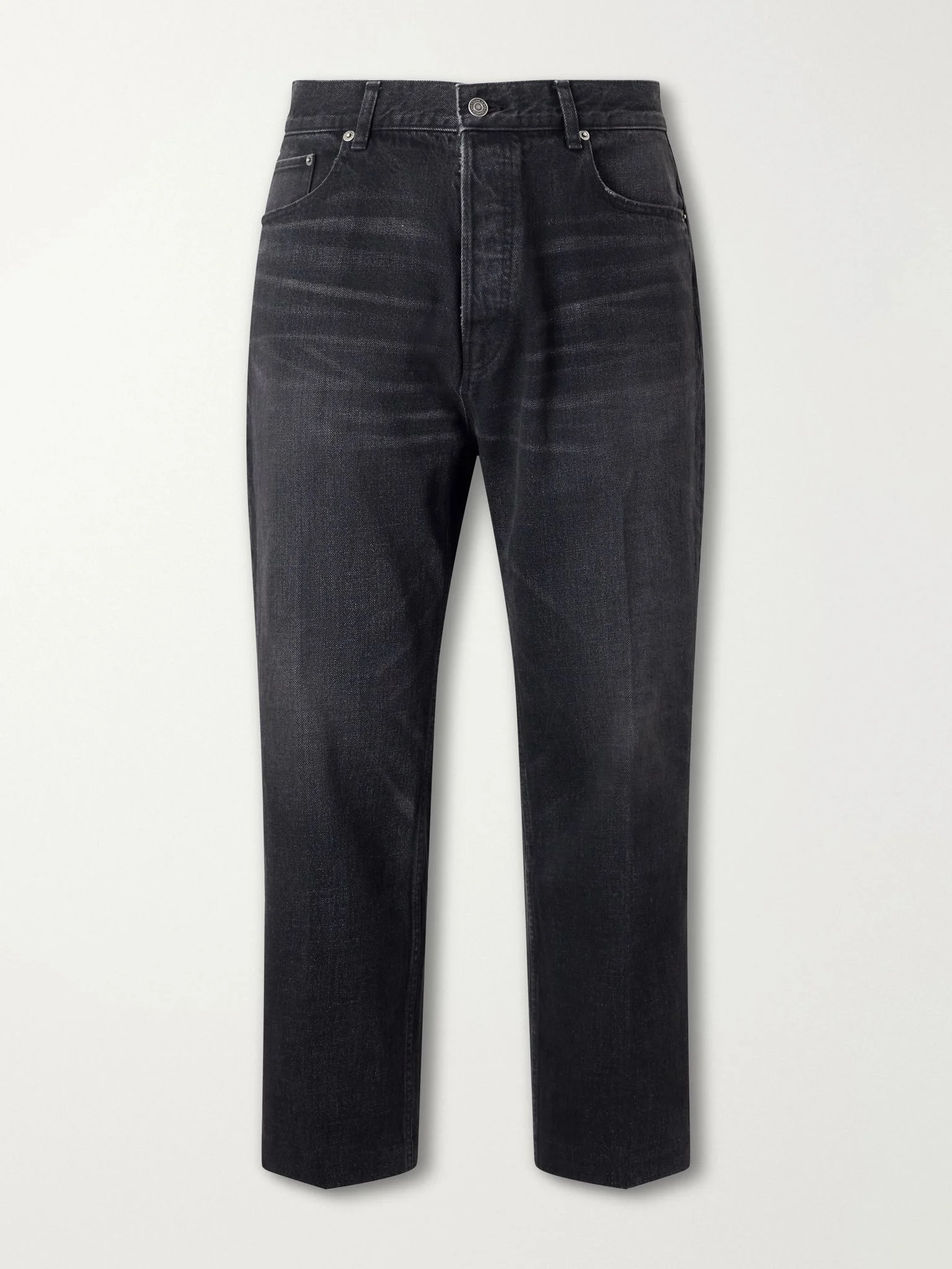 Straight-Leg Jeans Black - 1