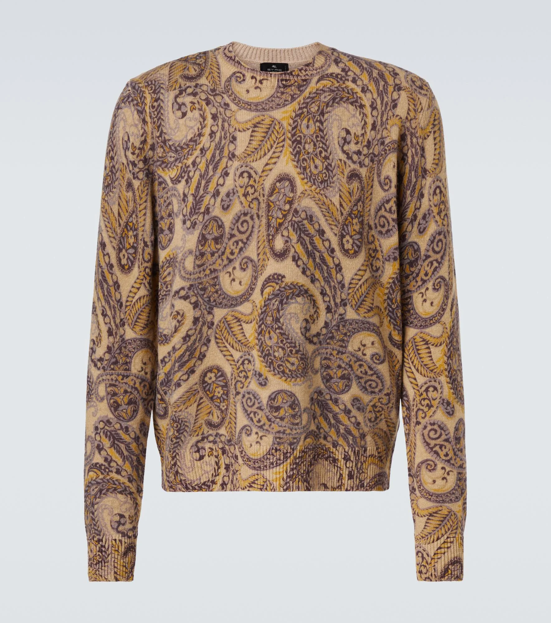 Jacquard wool sweater - 1