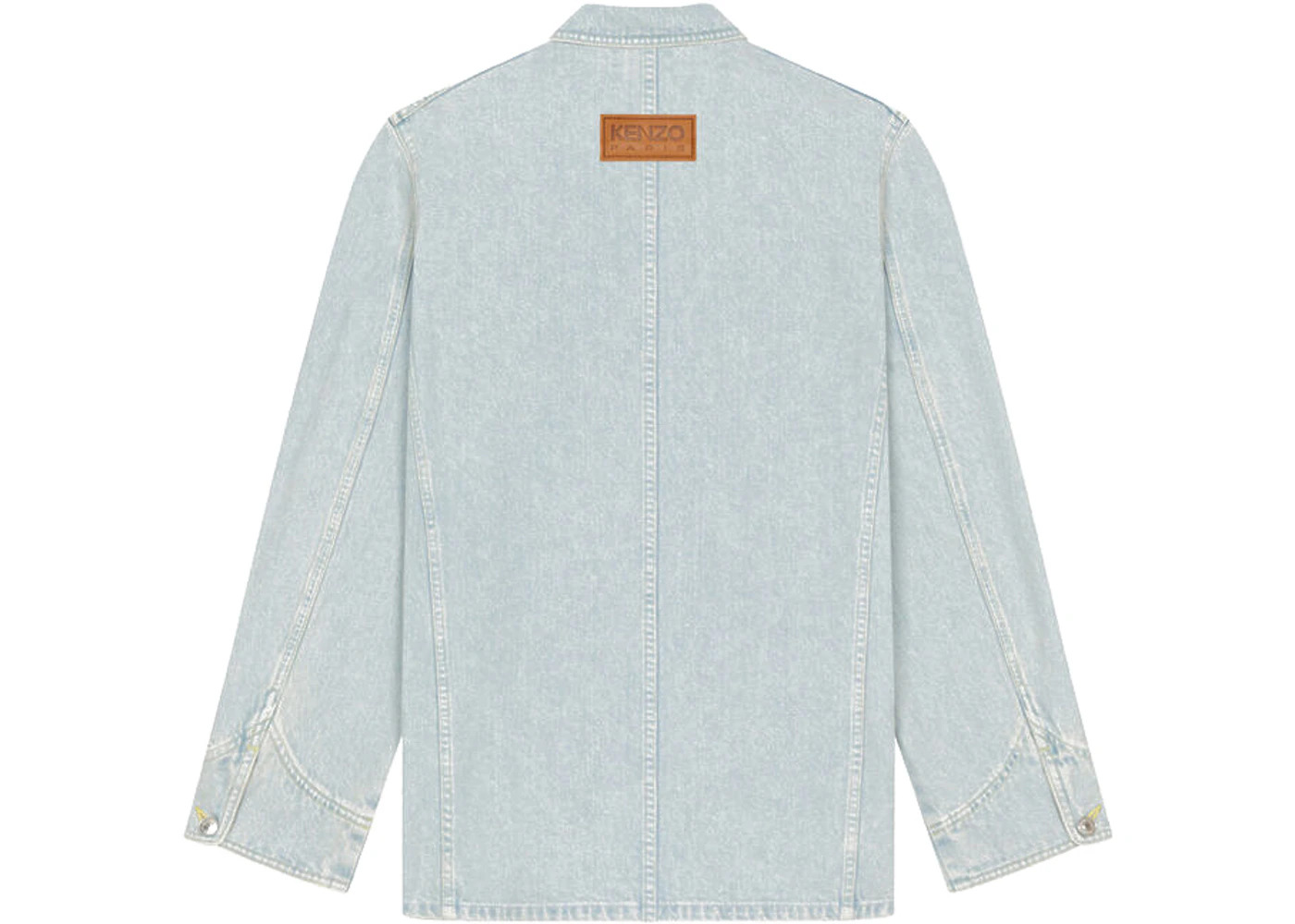 KENZO x Nigo Boke Flower Women's Crest Denim Workwear Jacket Sky Blue - 2