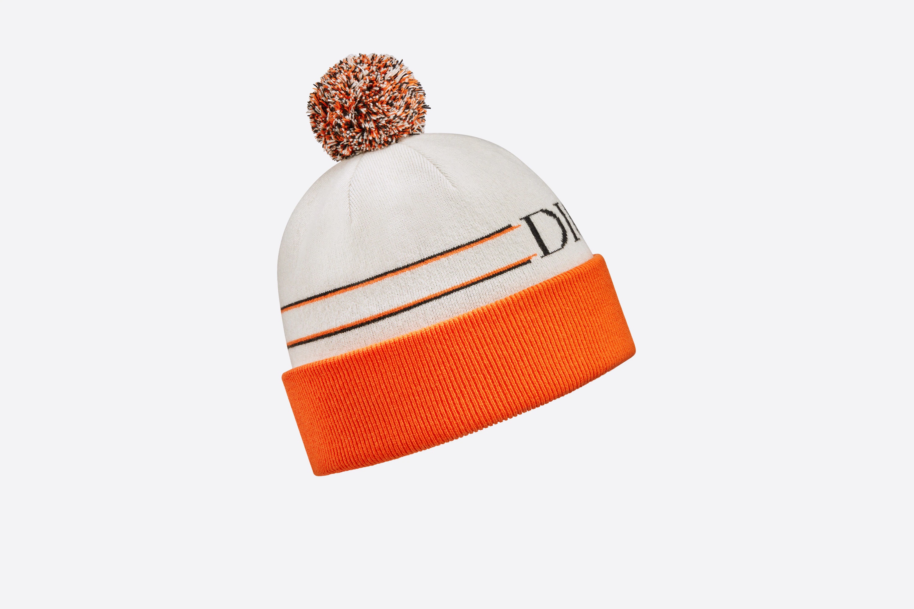 'DIOR' Band Pompon Beanie - 2