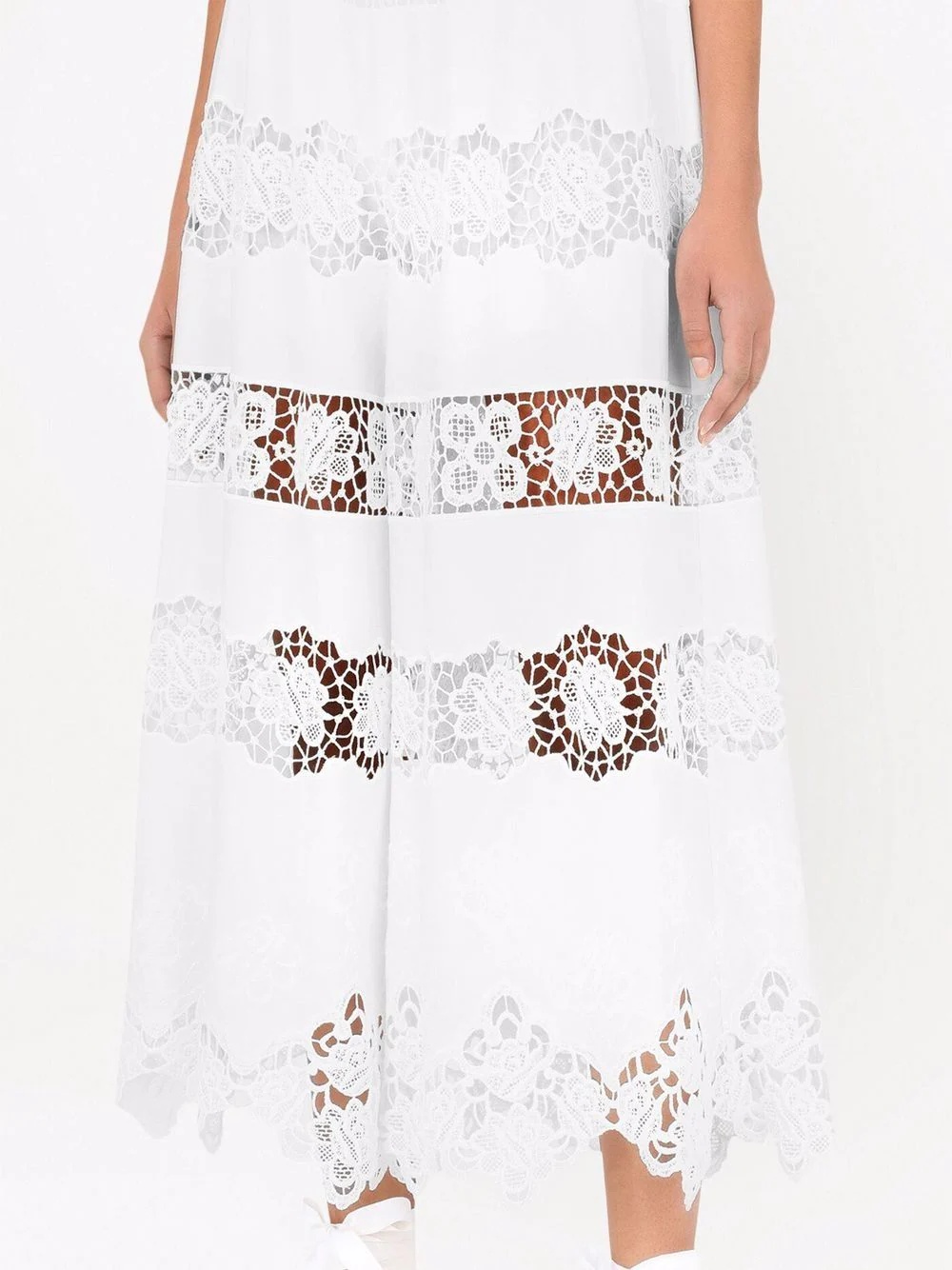 openwork embroidered culottes - 5