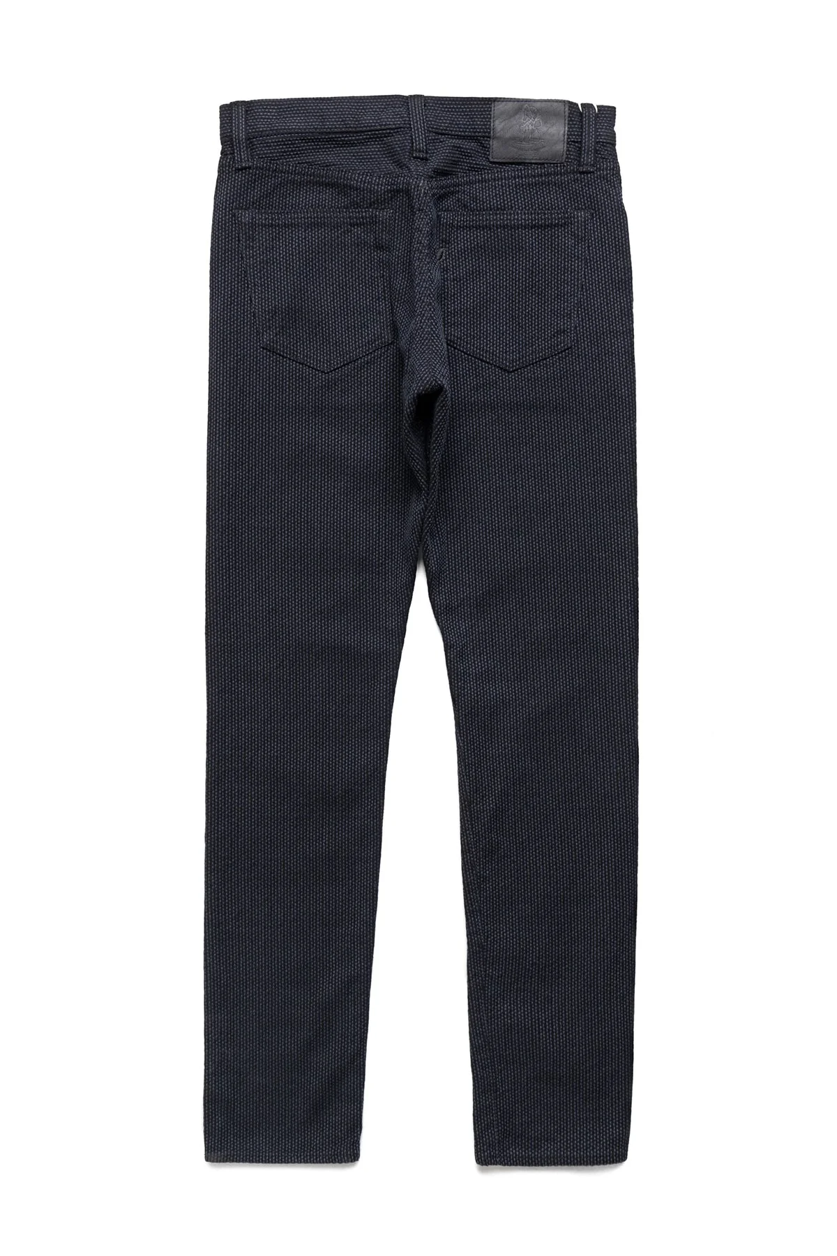 1170-2-BK Sashiko 5P Pants Relax Tapered - Grey x Black - 1