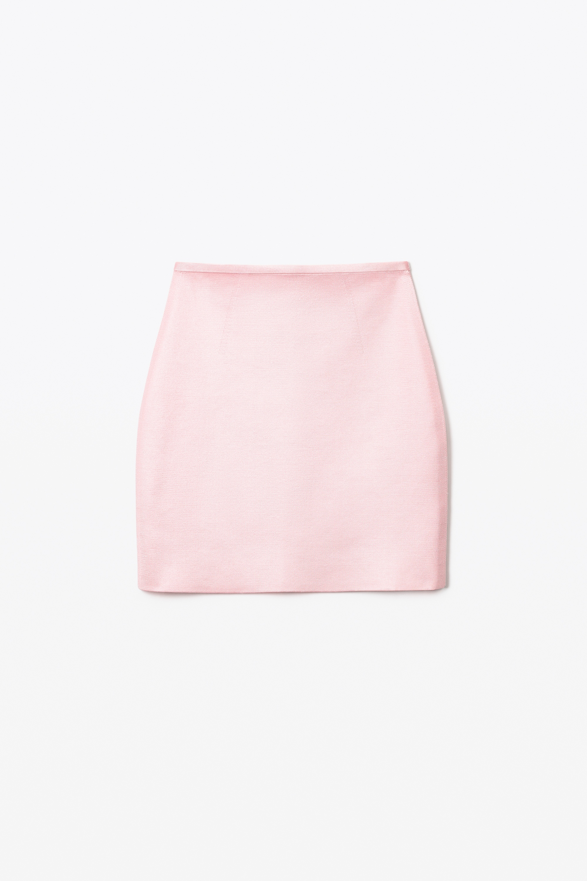 BONDED SEAM MINI SKIRT IN STRETCH KNIT - 1