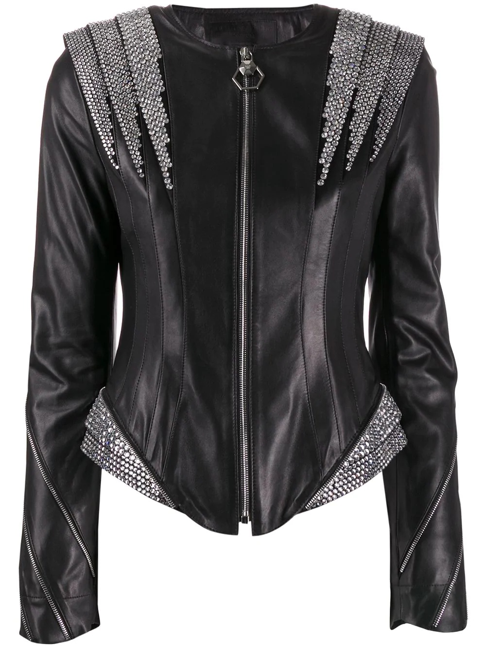 crystal panelled jacket - 1