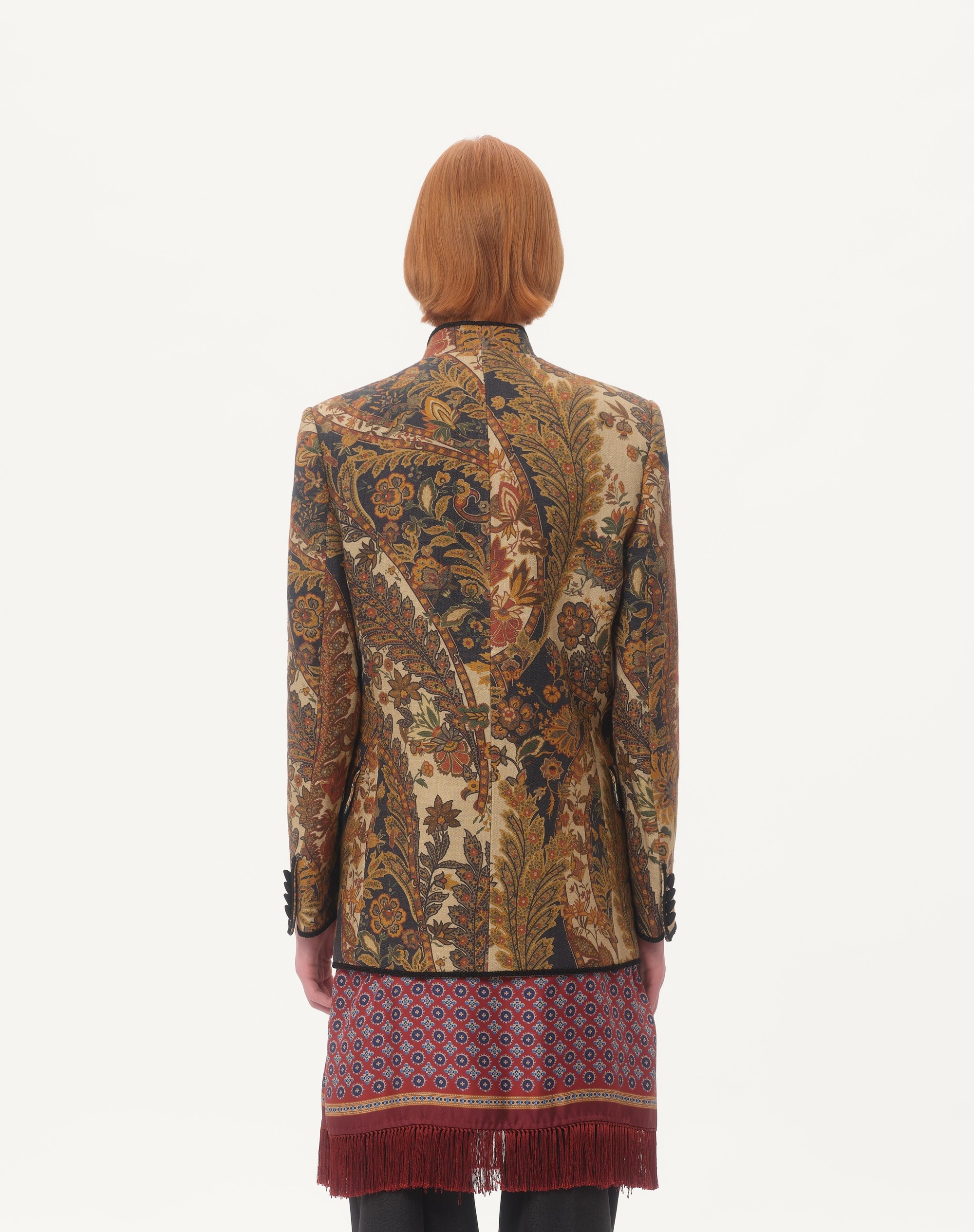 HEMP JACKET WITH VOYAGE IMAGINAIRE PRINT - 8