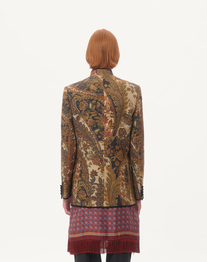 HEMP JACKET WITH VOYAGE IMAGINAIRE PRINT 8