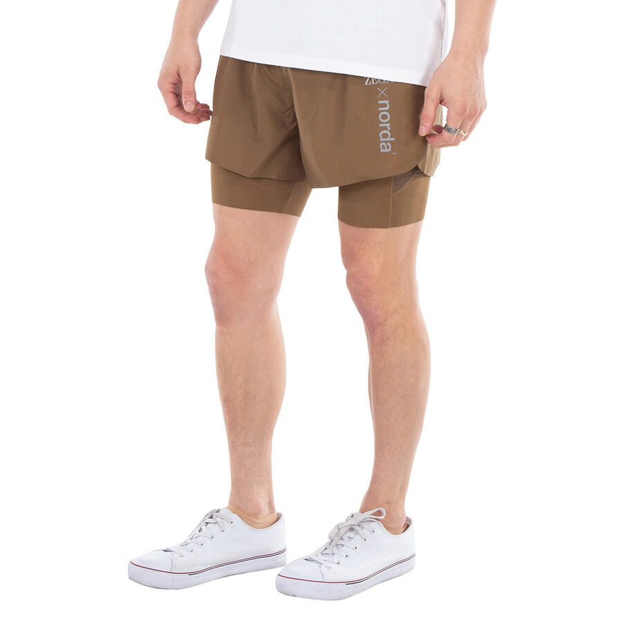 Ermenegildo Zegna Logo Layered Running Shorts - 3