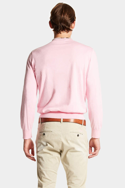 DSQUARED2 KNITTED COTTON CREWNECK PULLOVER outlook
