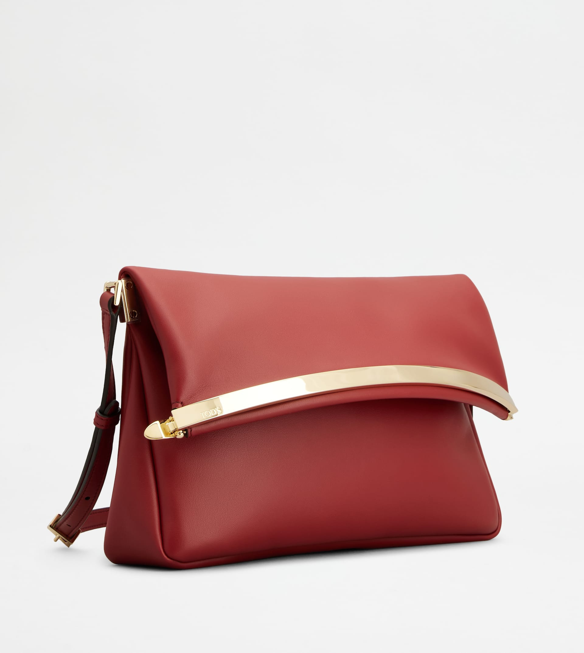 TOD'S MAGENTA BAG FLAP BAG IN LEATHER SMALL - RED - 3