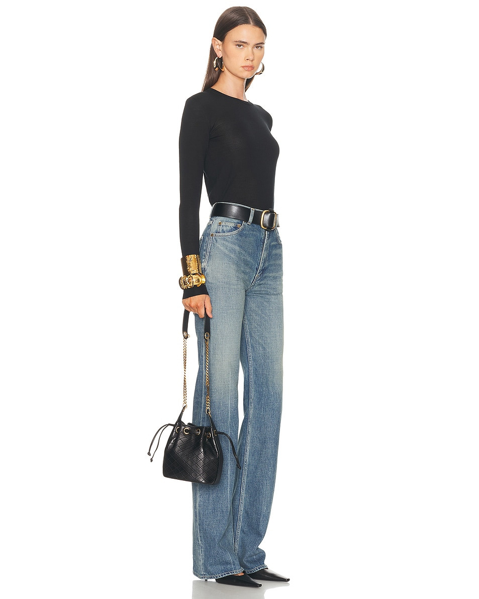 Small Cassandre Quilted Bucket Bag - 2