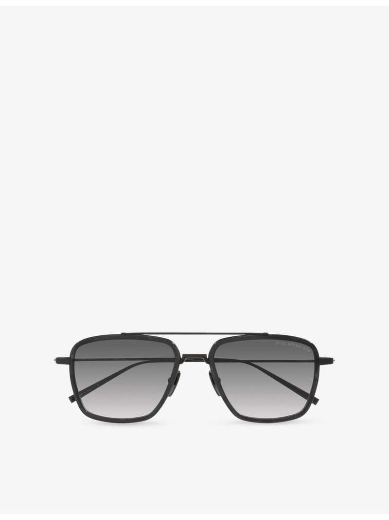 D4000530 Square-Frame Metal Sunglasses 1