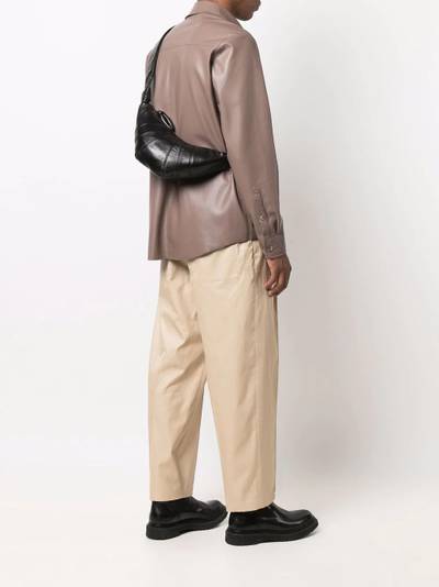 Lemaire Croissant leather shoulder bag outlook