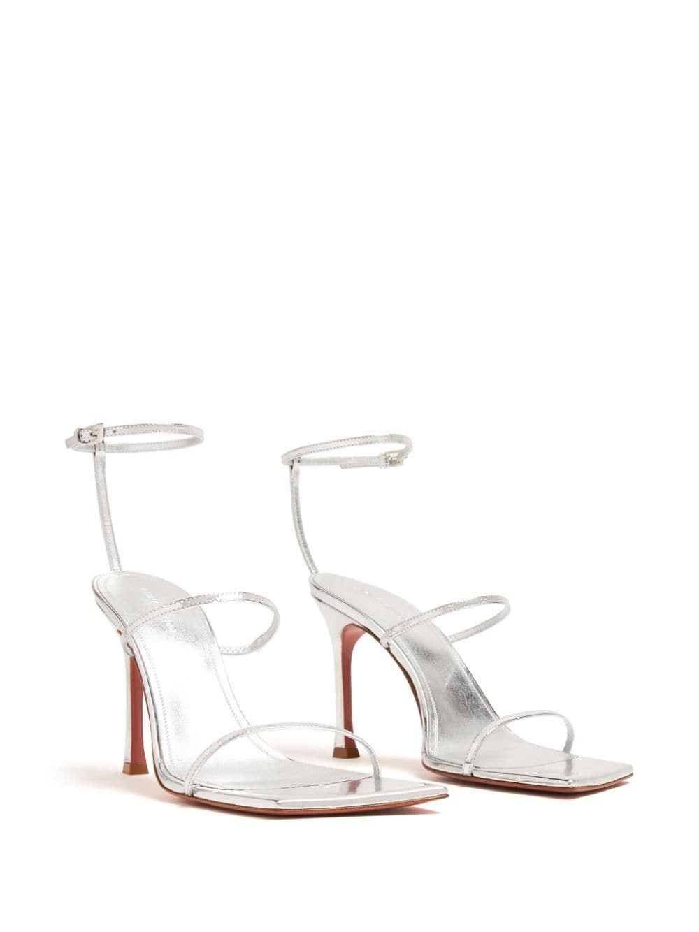 Maya 95mm metallic leather sandals - 2
