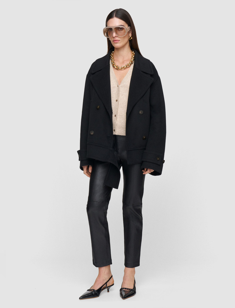 JOSEPH Weston Double Face Cashmere Pea Coat outlook