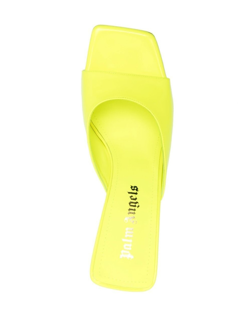 Palm Heel 110mm leather mules 4