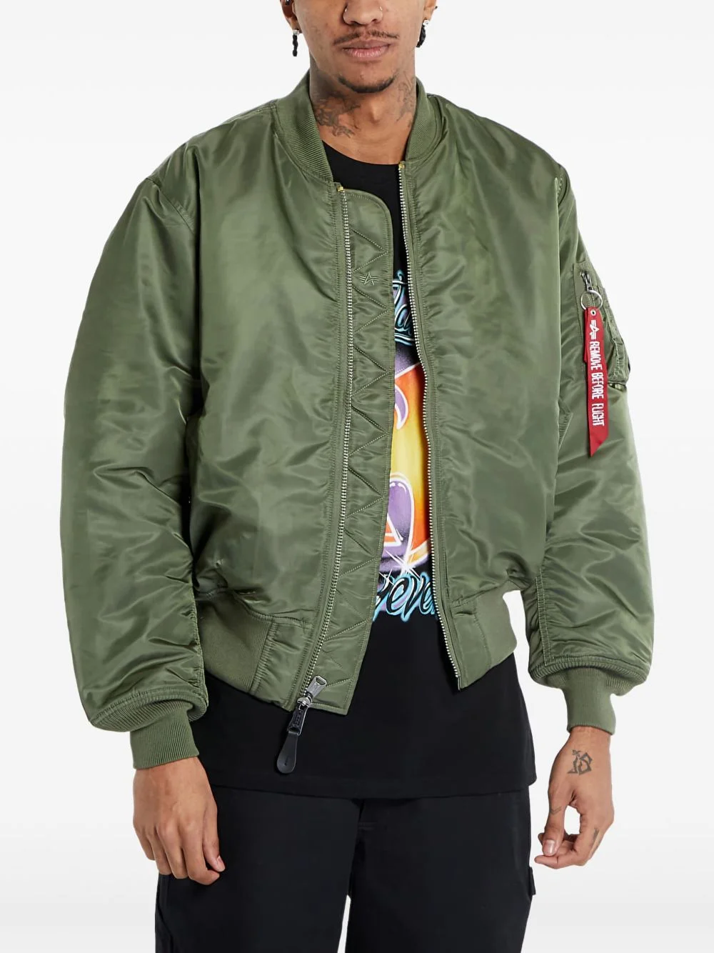 zip-up bomber jacket - 1