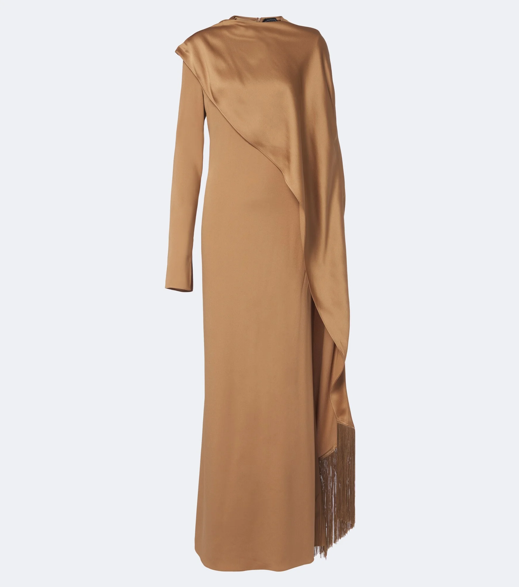 Mounia caped crêpe cady gown - 1