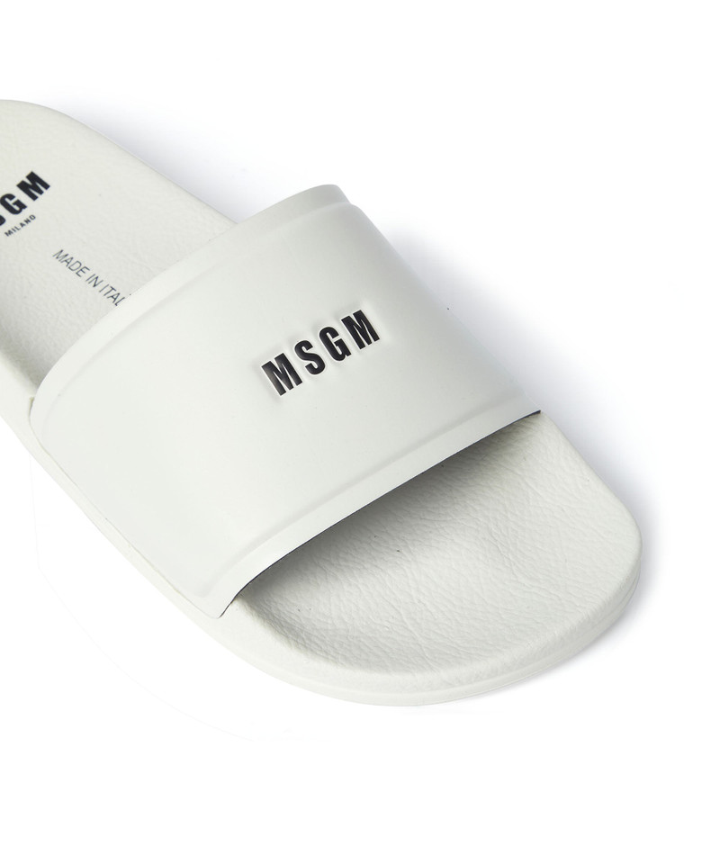 Pool slippers with MSGM micro logo 4