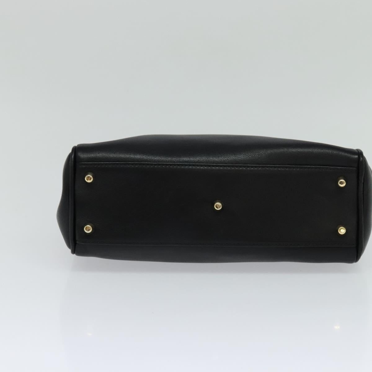 Burberry Hand Bag Leather Black - 5