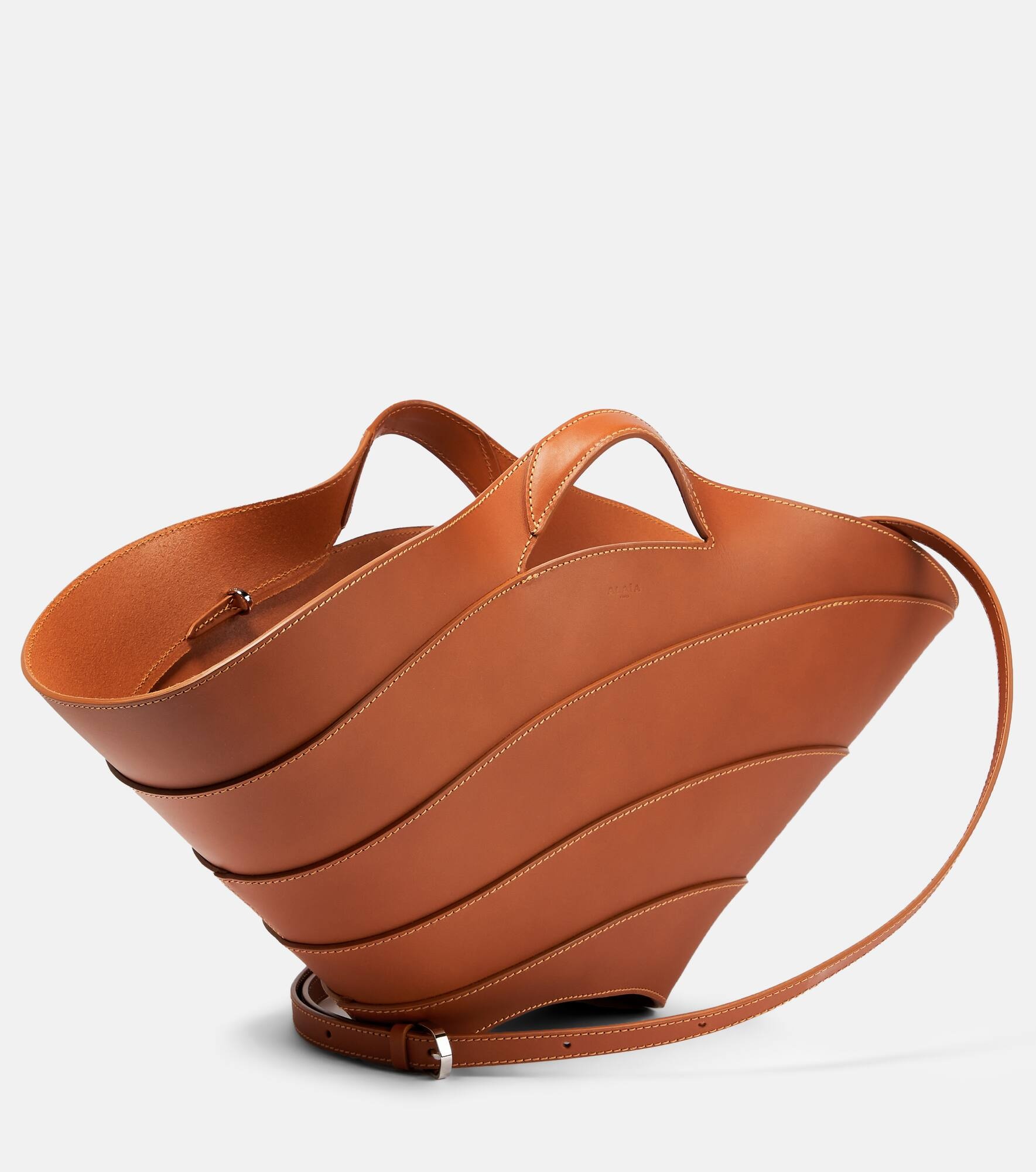 Khaima Medium leather tote bag - 4