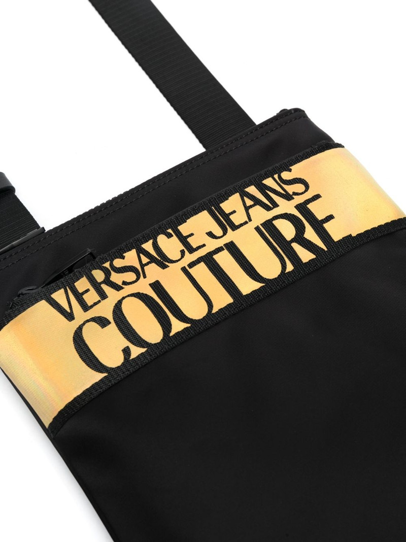 logo-print zip-fastening shoulder bag 4