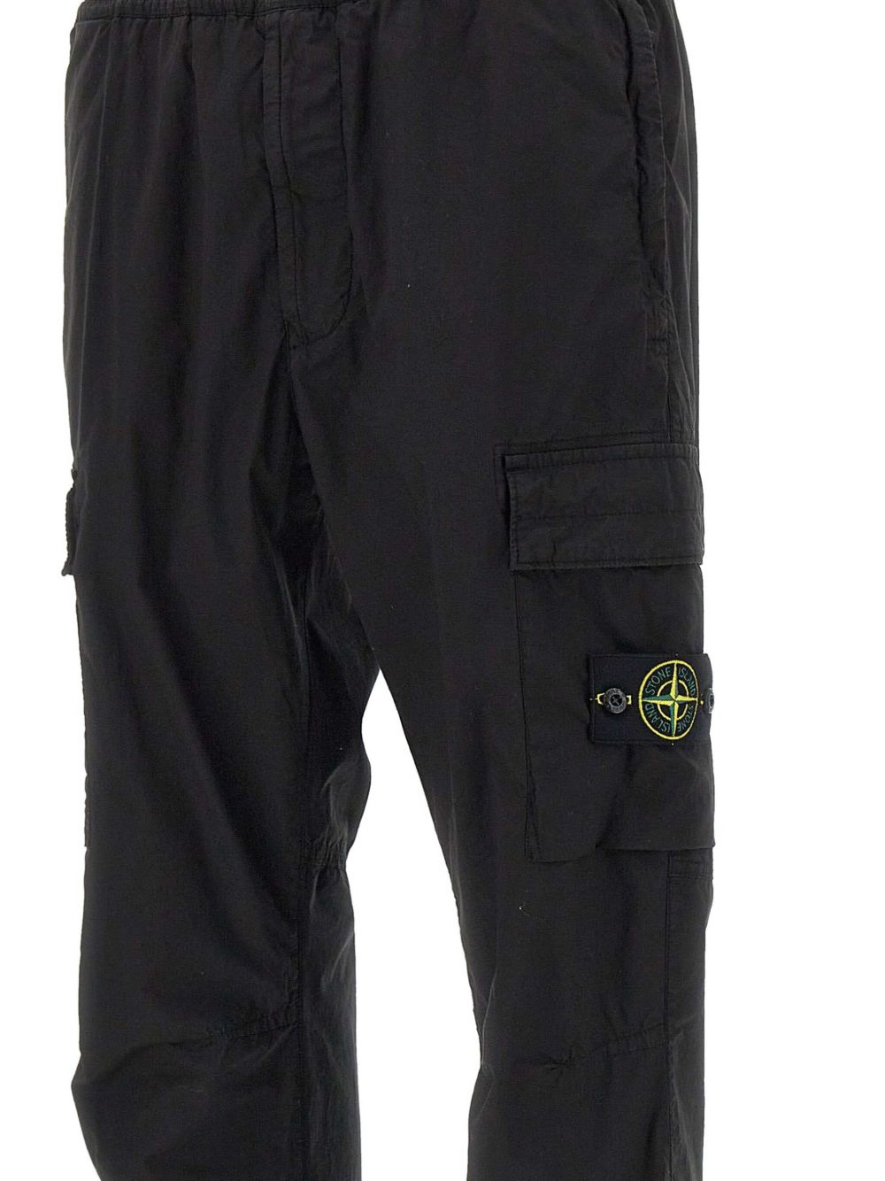 elasticated-waist cargo trousers - 4