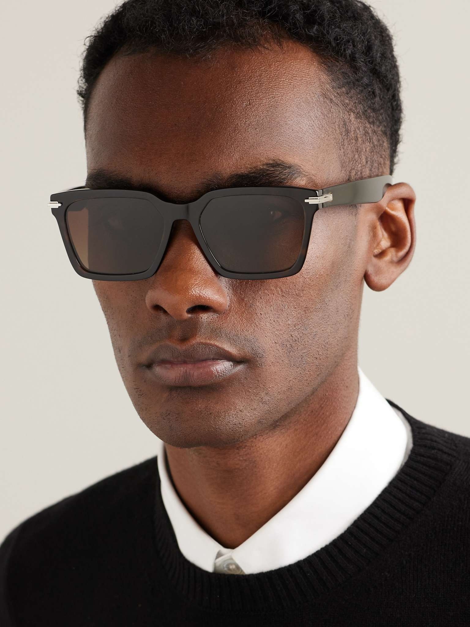 DiorBlackSuit S3I Square-Frame Tortoiseshell Acetate Sunglasses - 2