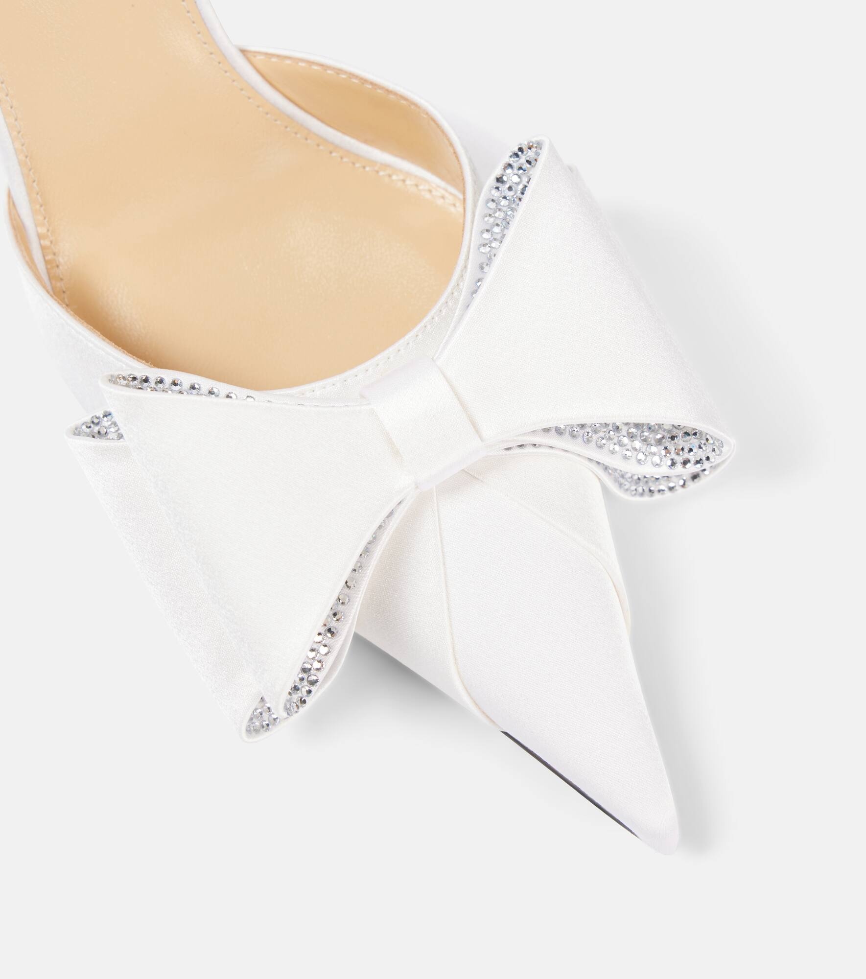 Le Cadeau 85 satin slingback pumps - 5