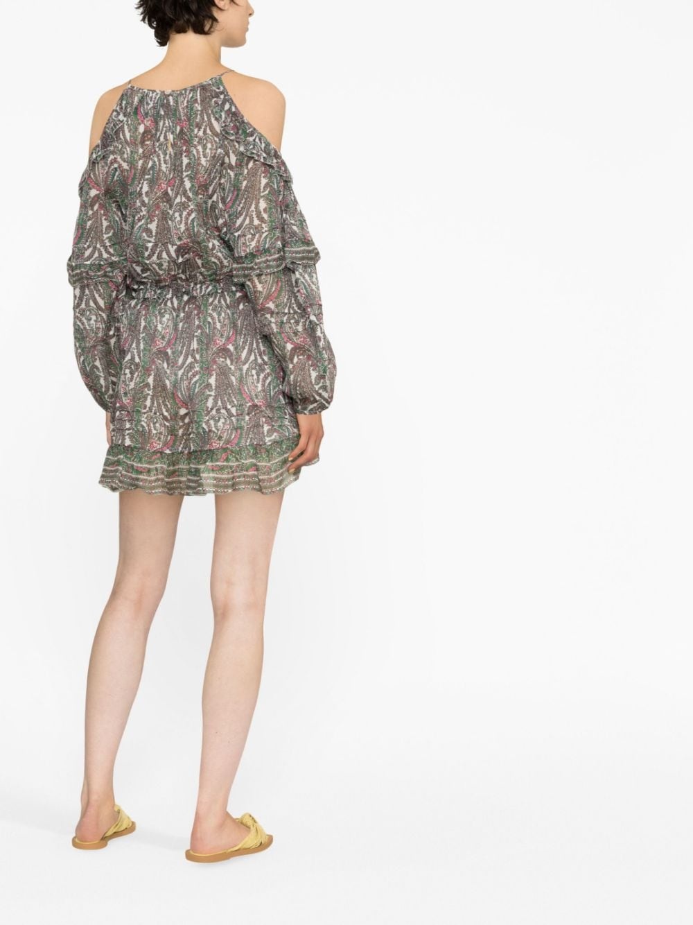Gabinia printed off-shoulder dress - 4