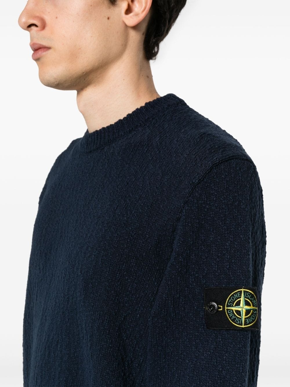 Compass-badge knitted jumper - 5