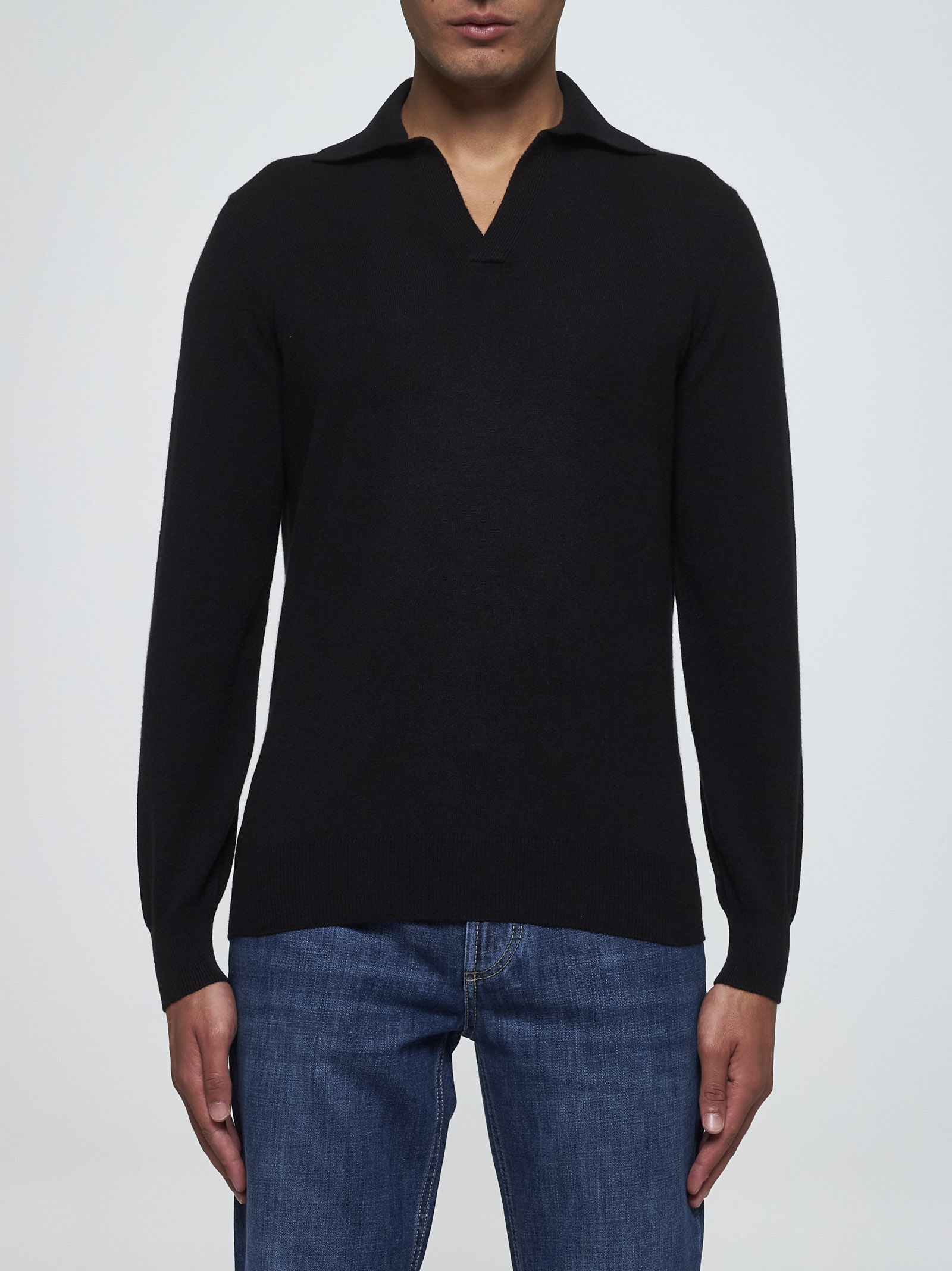 Cashmere polo shirt - 3