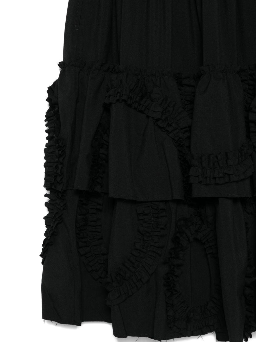 ruffled-tiered midi skirt - 3
