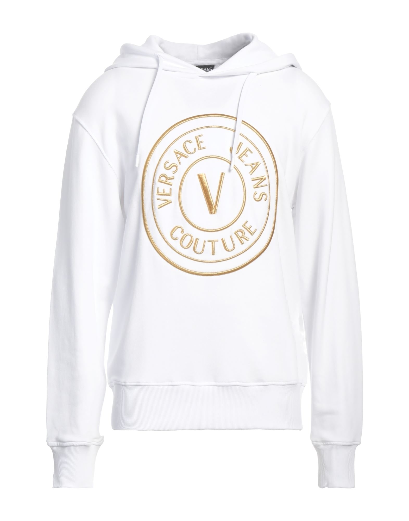 White Men's Hooded Sweatshirt - 1