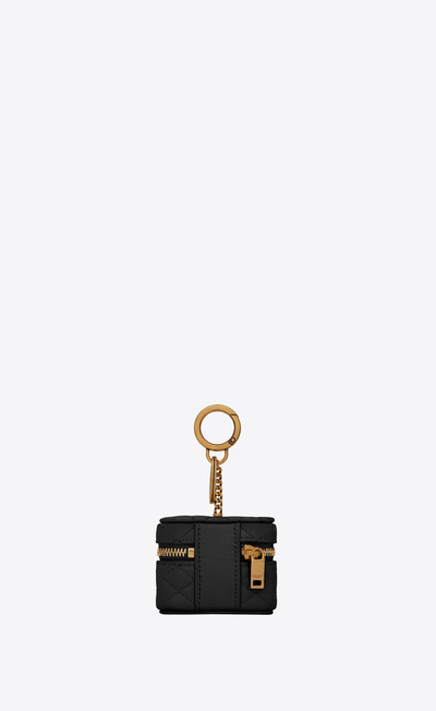 SAINT LAURENT gaby airpods holder in quilted lambskin outlook