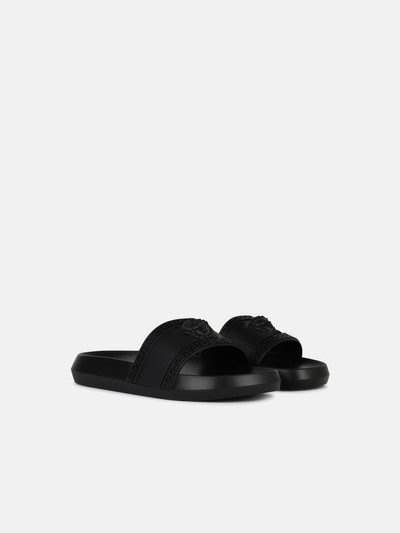 VERSACE BLACK RUBBER SLIPPERS outlook