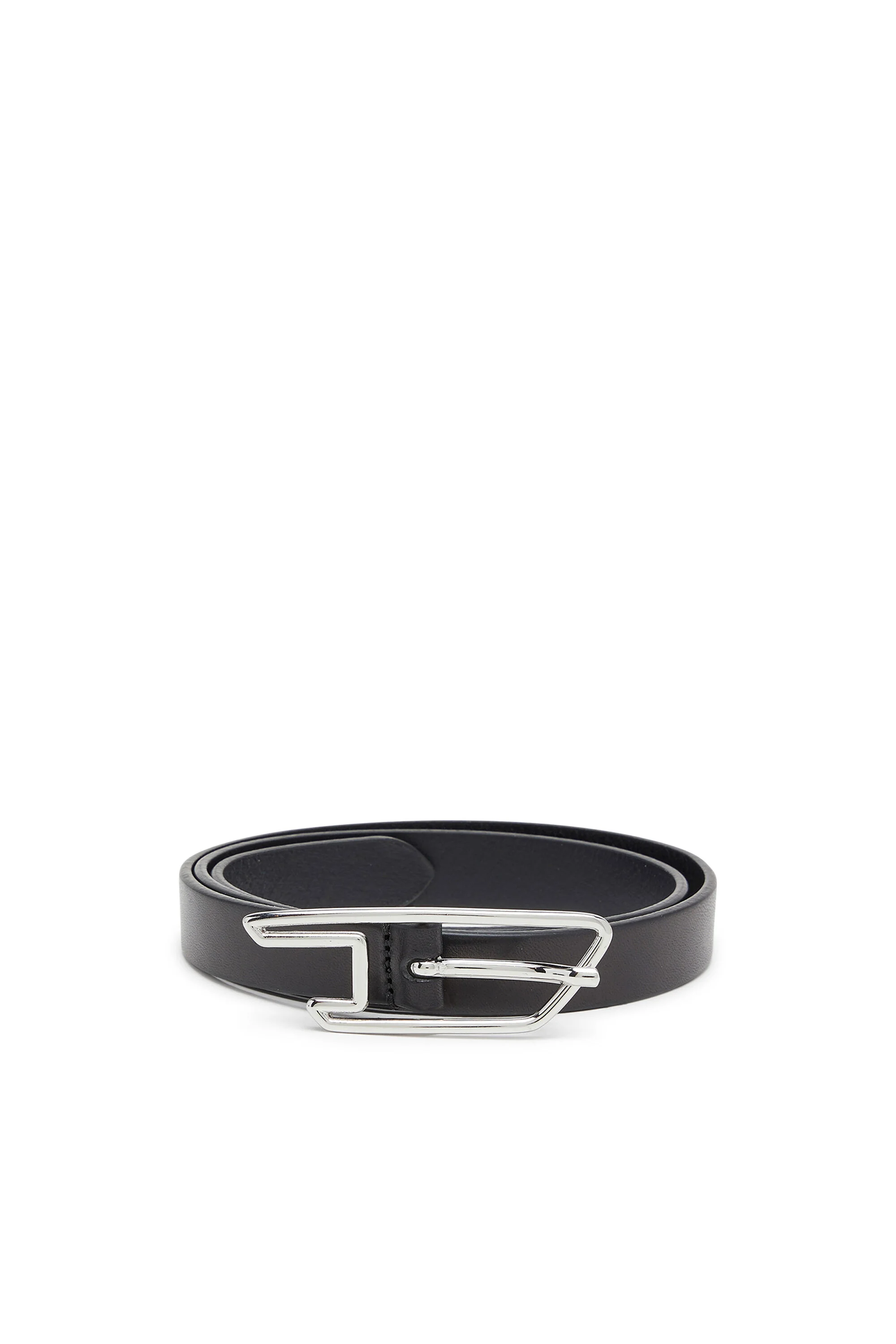 2CM BELT IN PULL-UP LEATHER WITH D BUCKLE - 1