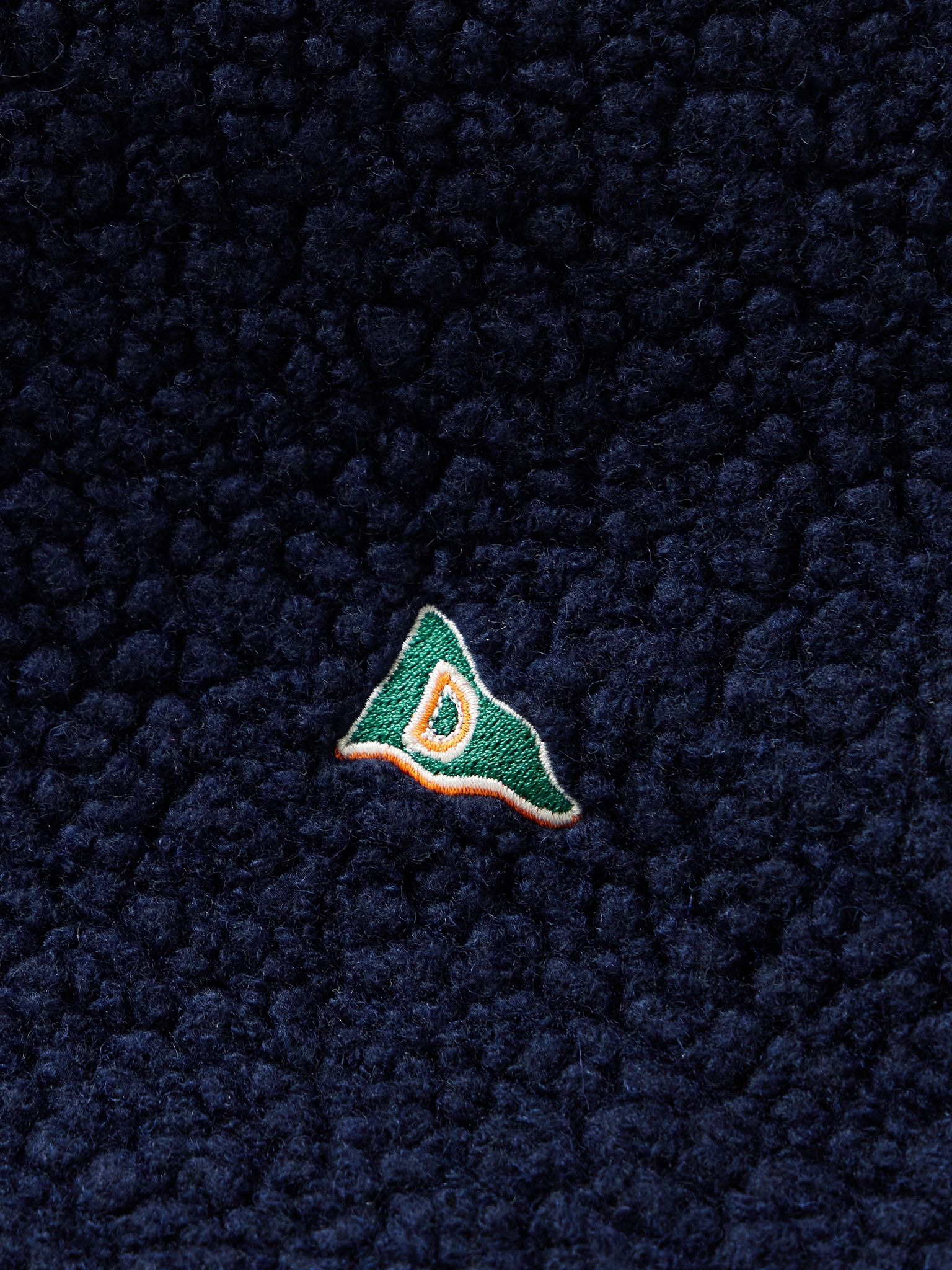 Logo-Embroidered Wool-Blend Fleece Gilet - 5