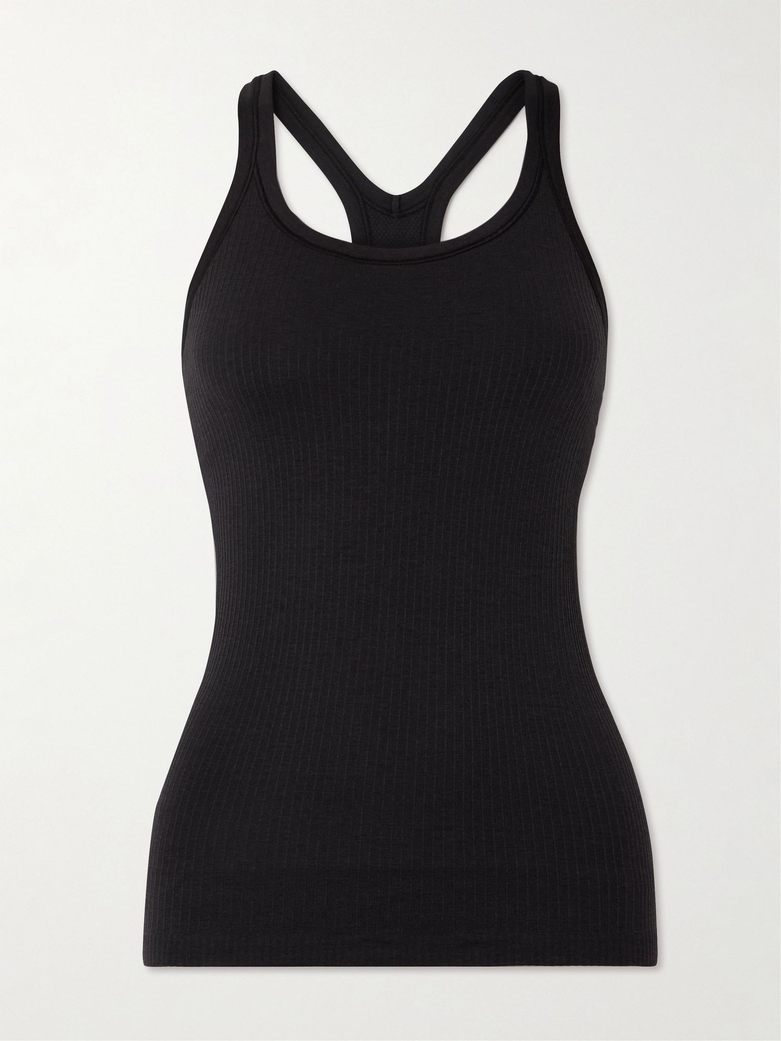 Ebb to Street ribbed jersey tank Black - 1