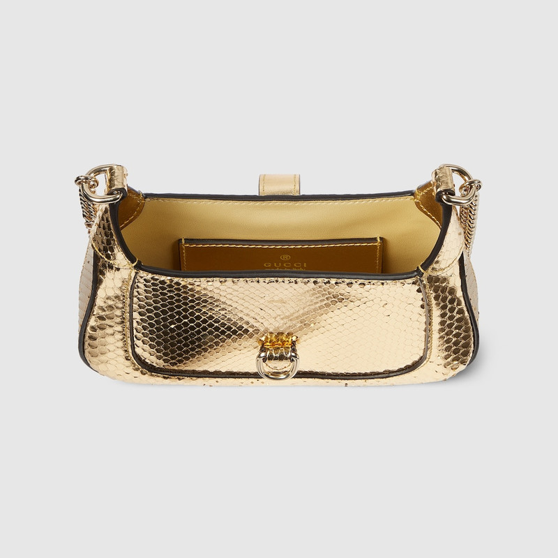 Gucci Jackie Notte mini python bag 7