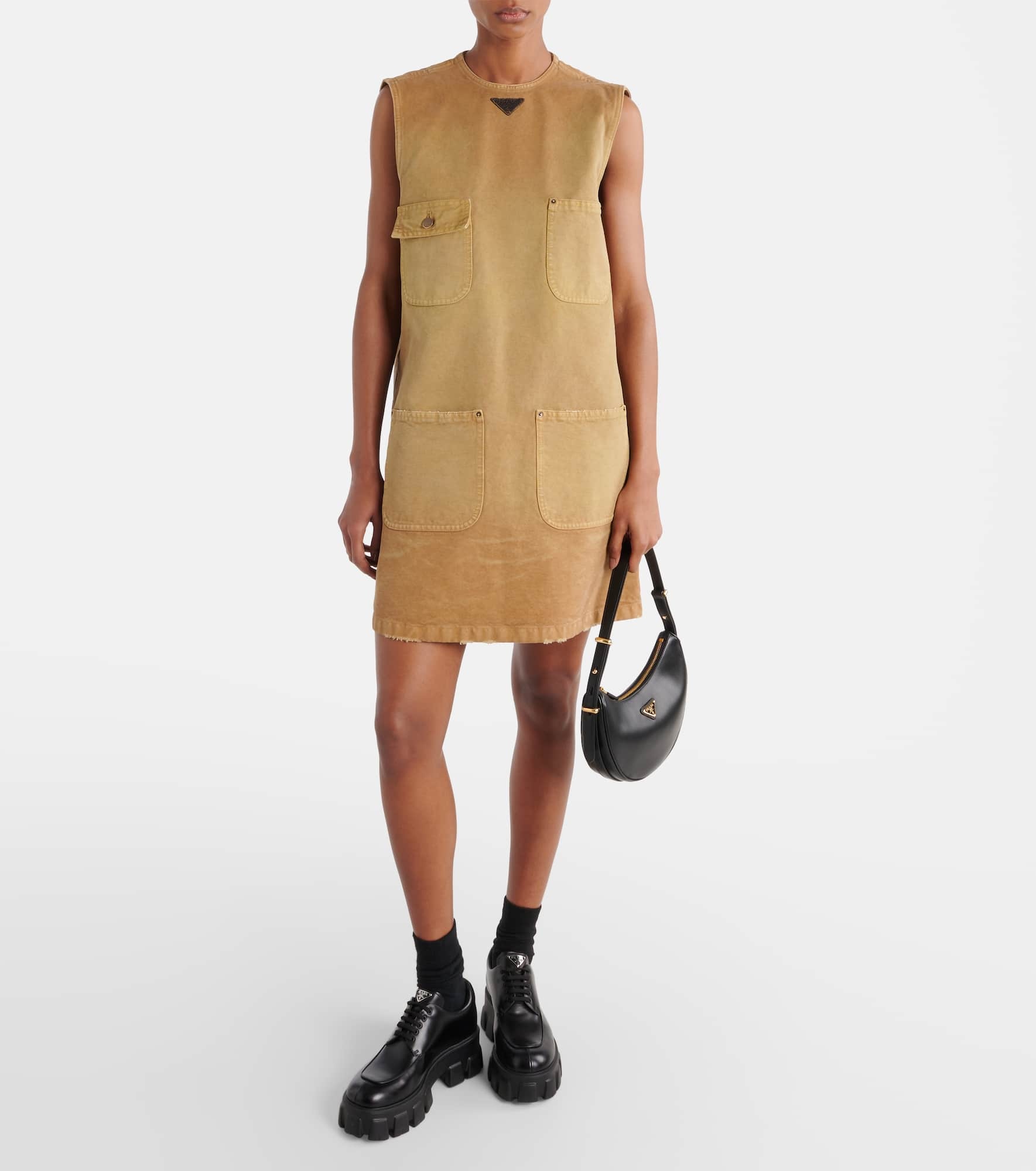 Cotton canvas shift dress - 2