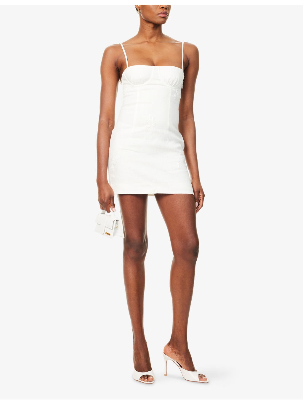 Alessandra Embroidered Linen Mini Dress - 2