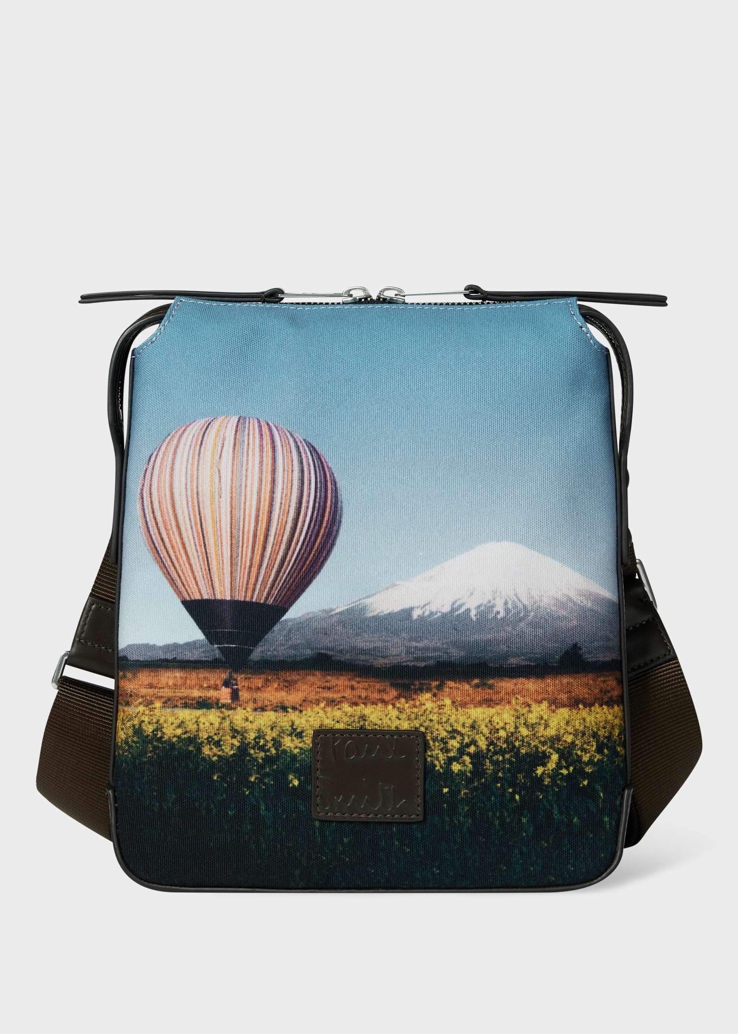 'Signature Stripe Balloon Mount Fuji' Print Flight Bag - 3