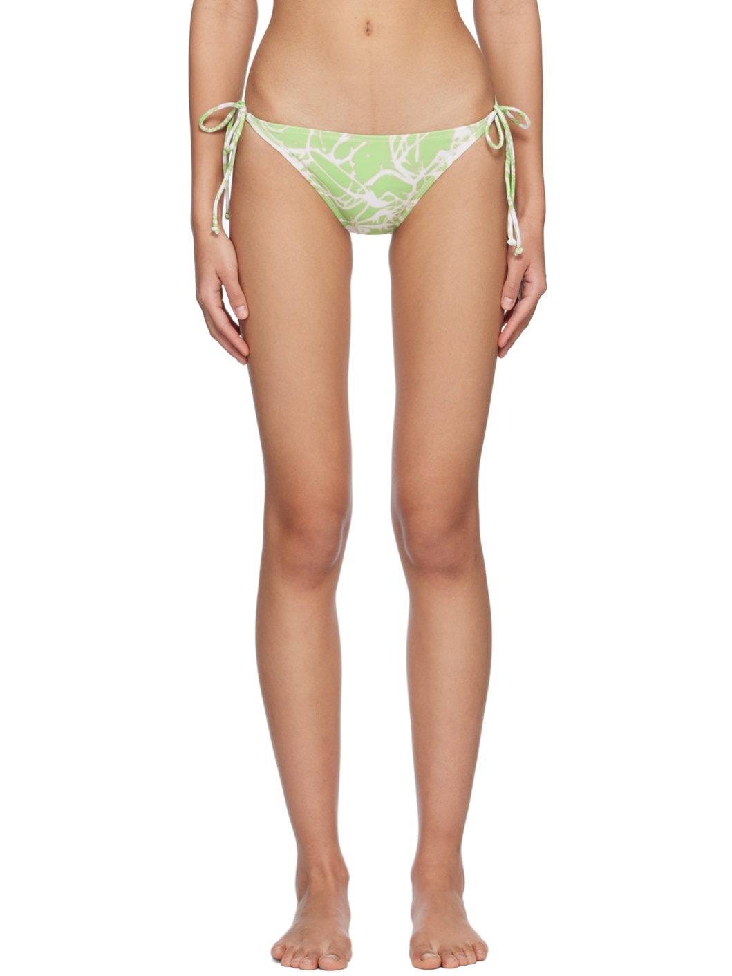 Green Graphic Bikini Bottom - 1