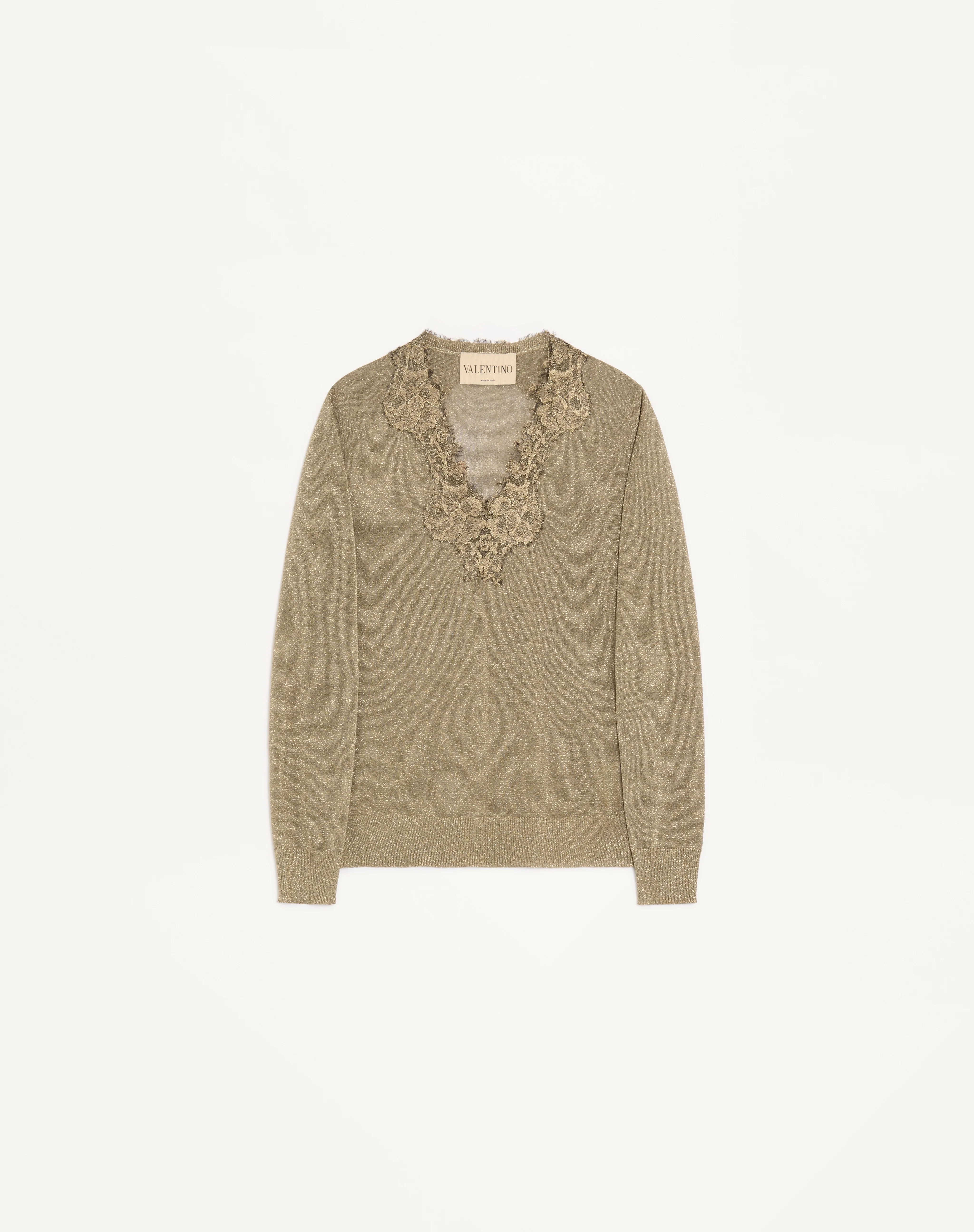 LUREX JUMPER WITH LACE - 1