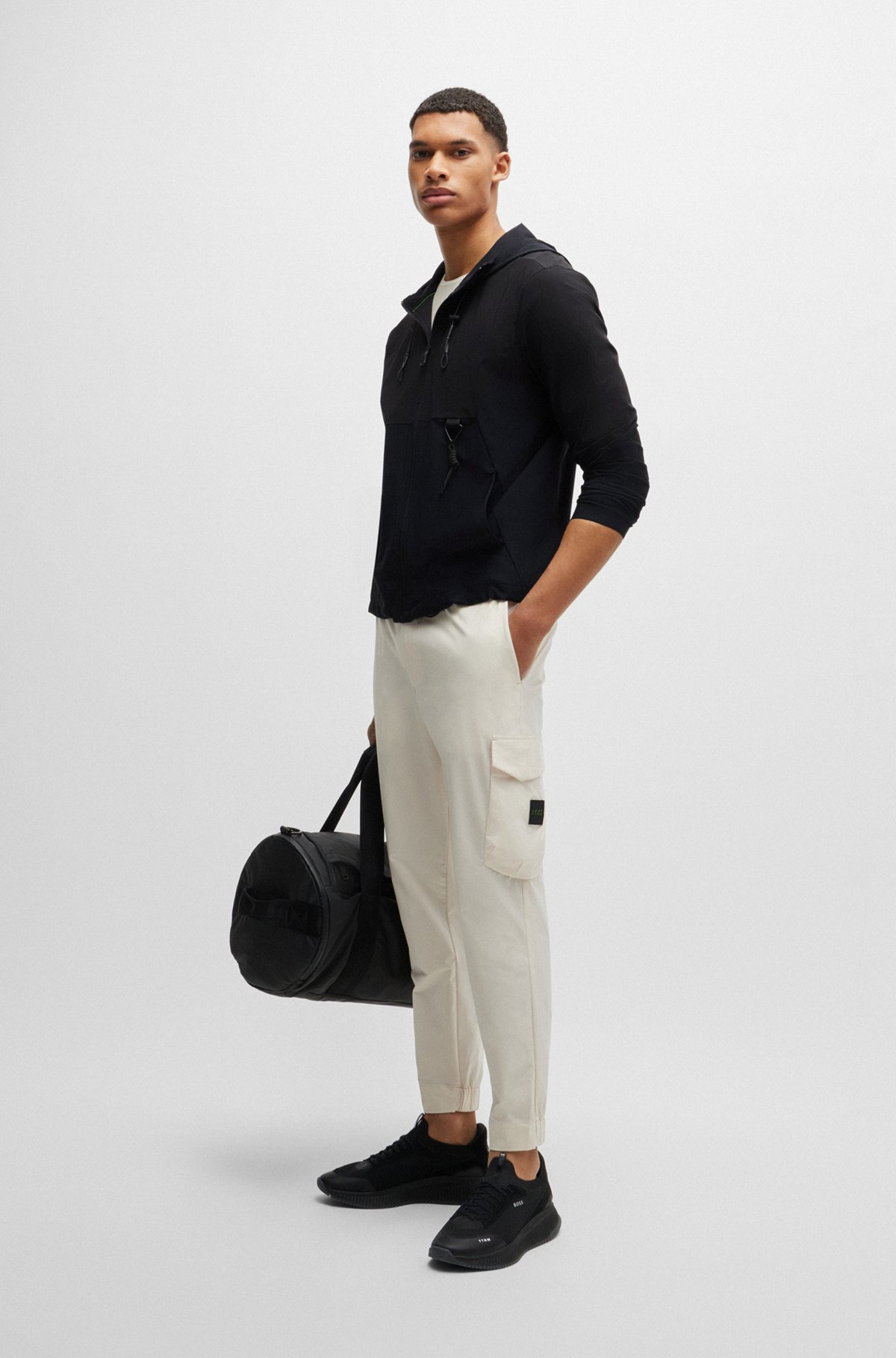 REGULAR-FIT ZIP-UP HOODIE WITH QUICK-DRY PERFORMANCE - 4
