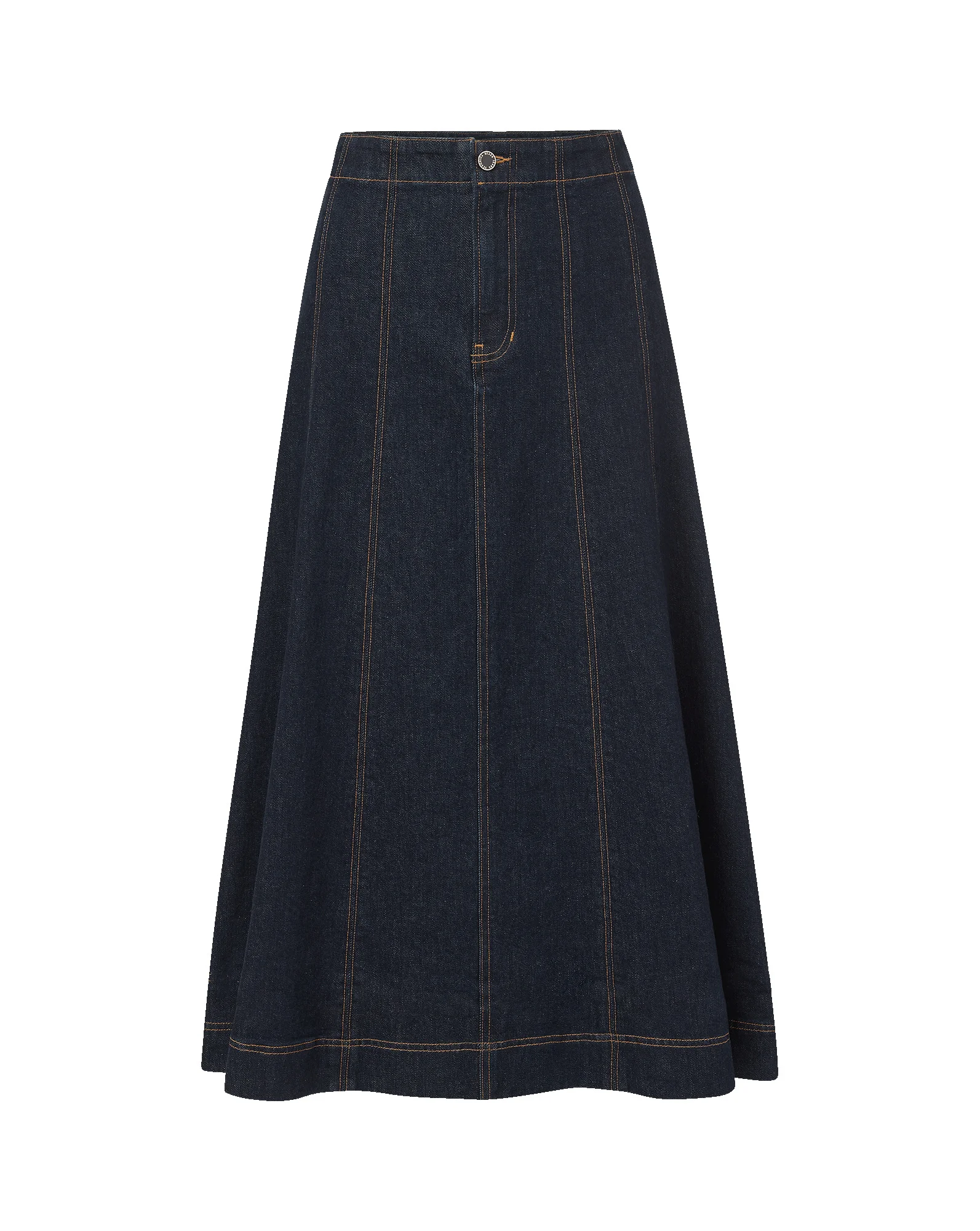 ALIX DENIM MIDI SKIRT - 1