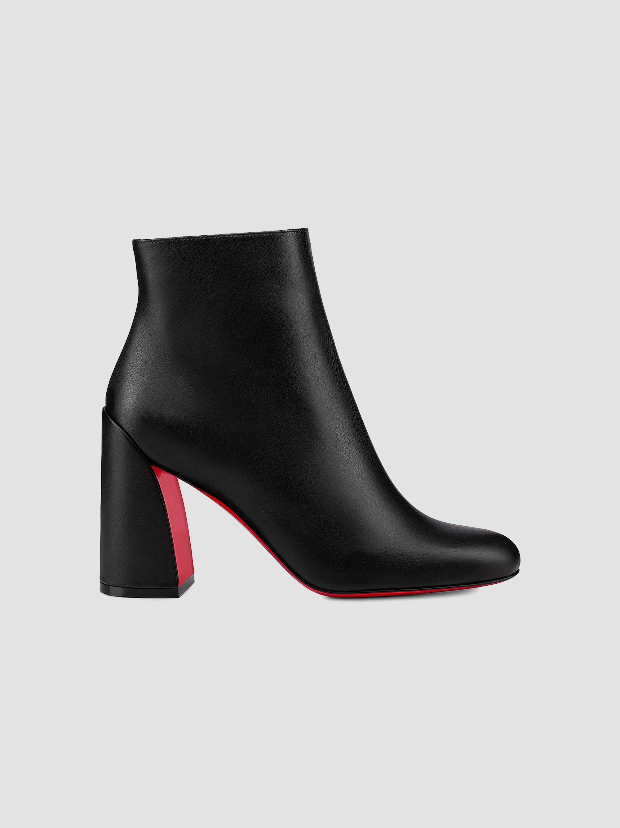 Women's Jane Booty 85MM Calf Leather Boots - Black - 1