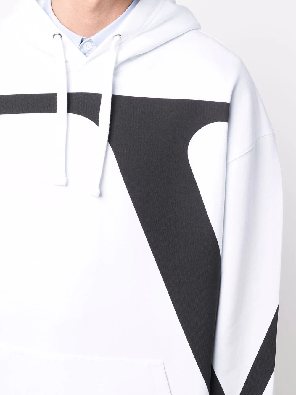 VLogo Signature print hoodie - 5