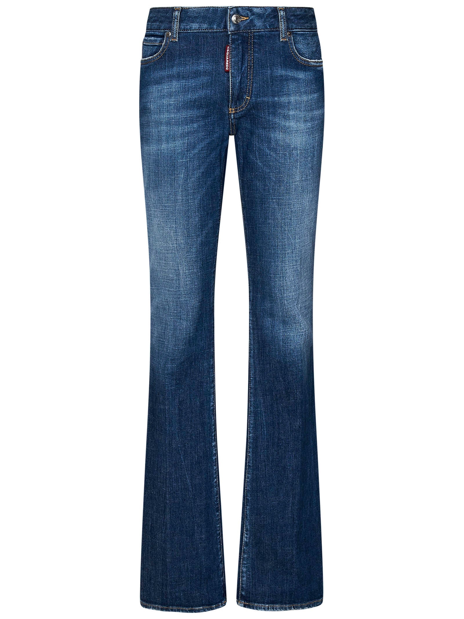 DSQUARED2 MEDIUM WAIST FLARE JEANS - 1